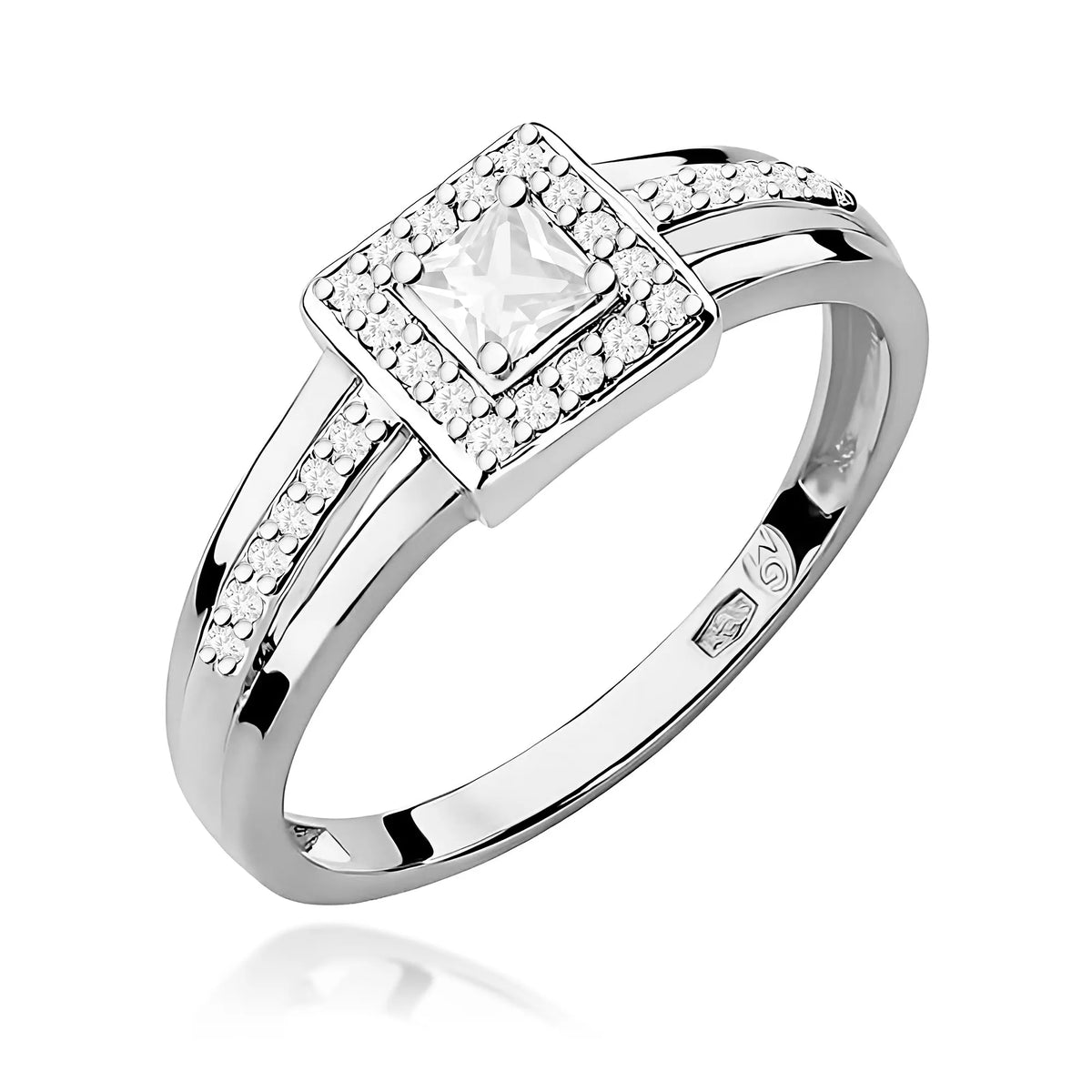 zlatý prsteň s diamantmi 0,15 ct a 0,14 ct w0271-diw-01