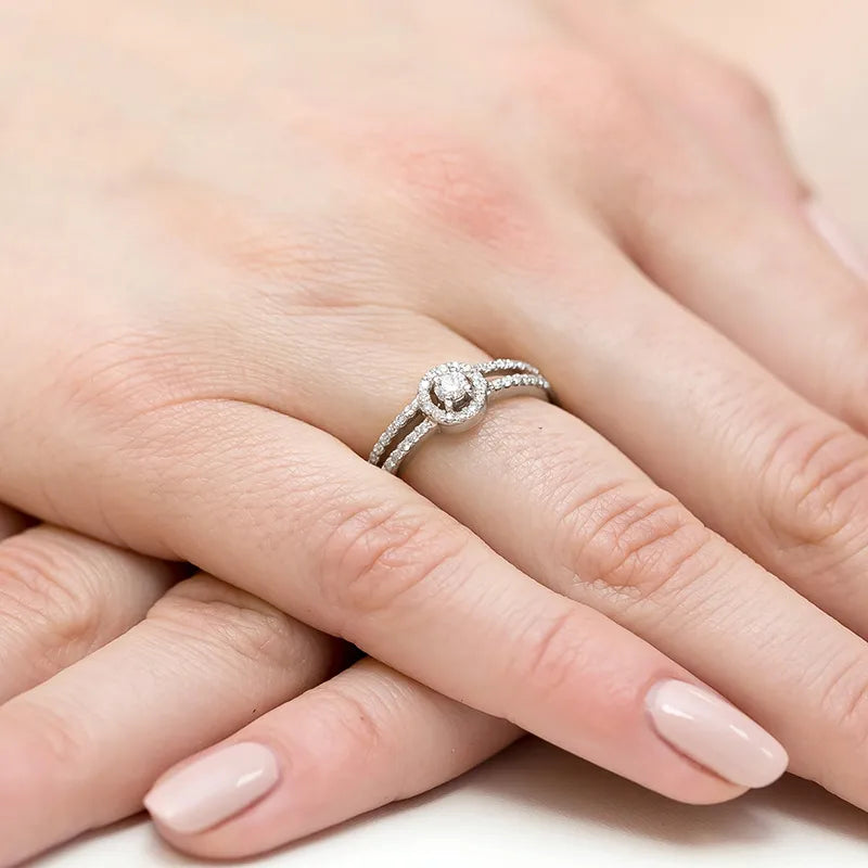 zlatý prsteň s diamantmi 0,10 ct a 0,205 ct w0272-diw-01