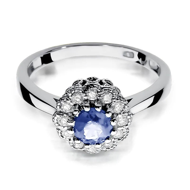 zlatý prsteň s 0,50 ct tanzanitom a 0,174 ct diamantmi w0284-tap-01