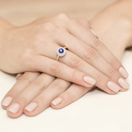 zlatý prsteň s 0,50 ct tanzanitom a 0,174 ct diamantmi w0284-tap-01