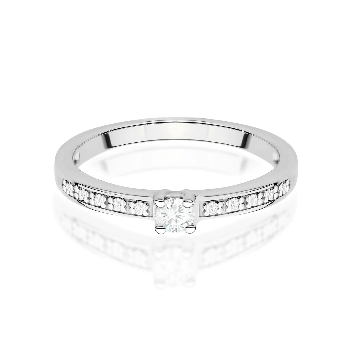 zlatý prsteň s 0,08 ct laboratórnymi a 0,05 ct laboratórnymi diamantmi w0288-ldw-01