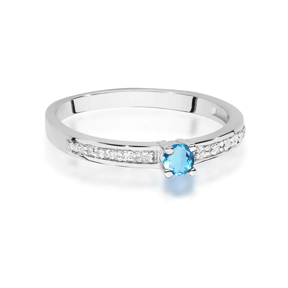 zlatý prsteň s 0,15 ct topásom a 0,05 ct diamantmi w0288-tob-01