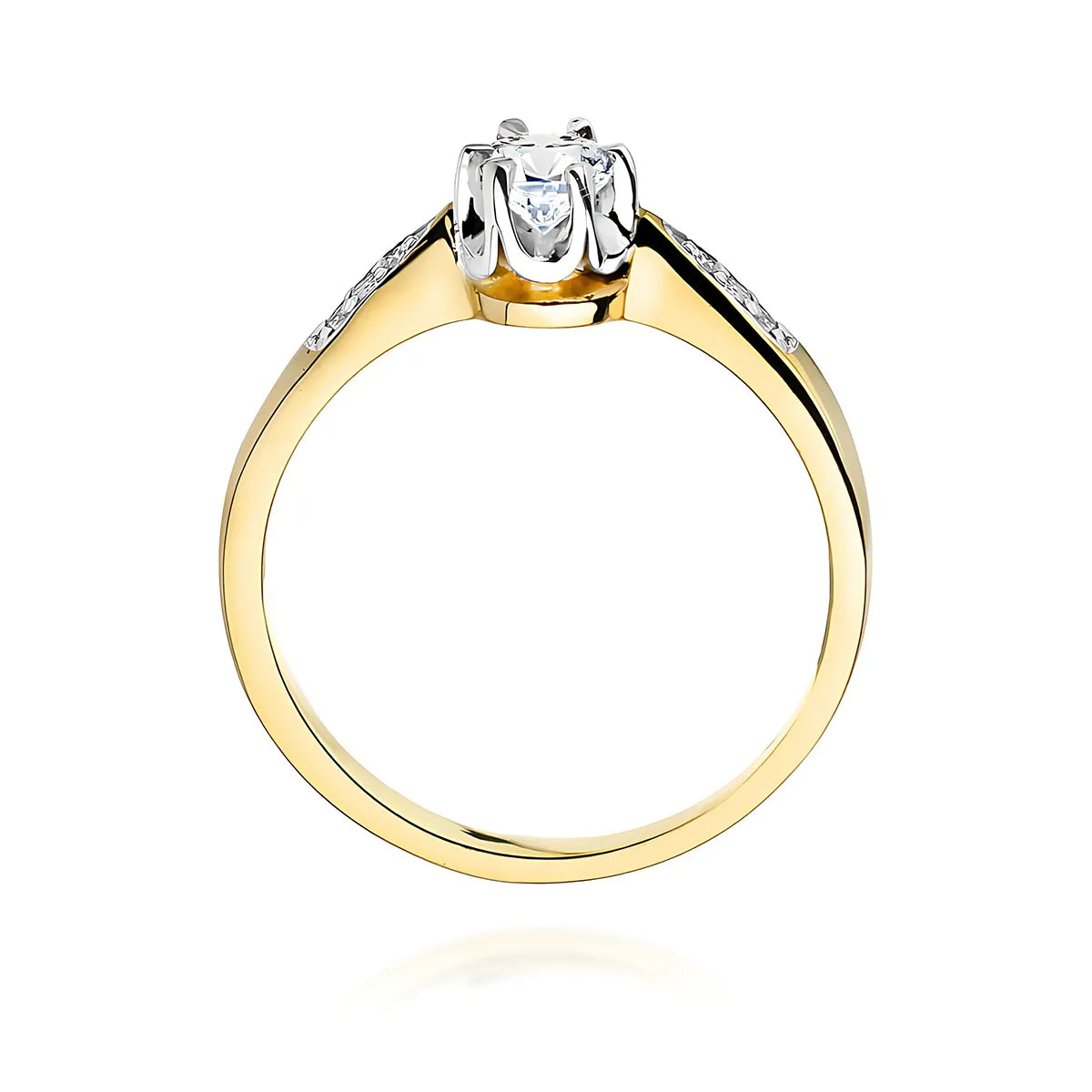 zlatý prsteň s diamantmi 0,20 ct a 0,052 ct w0291-diw-01