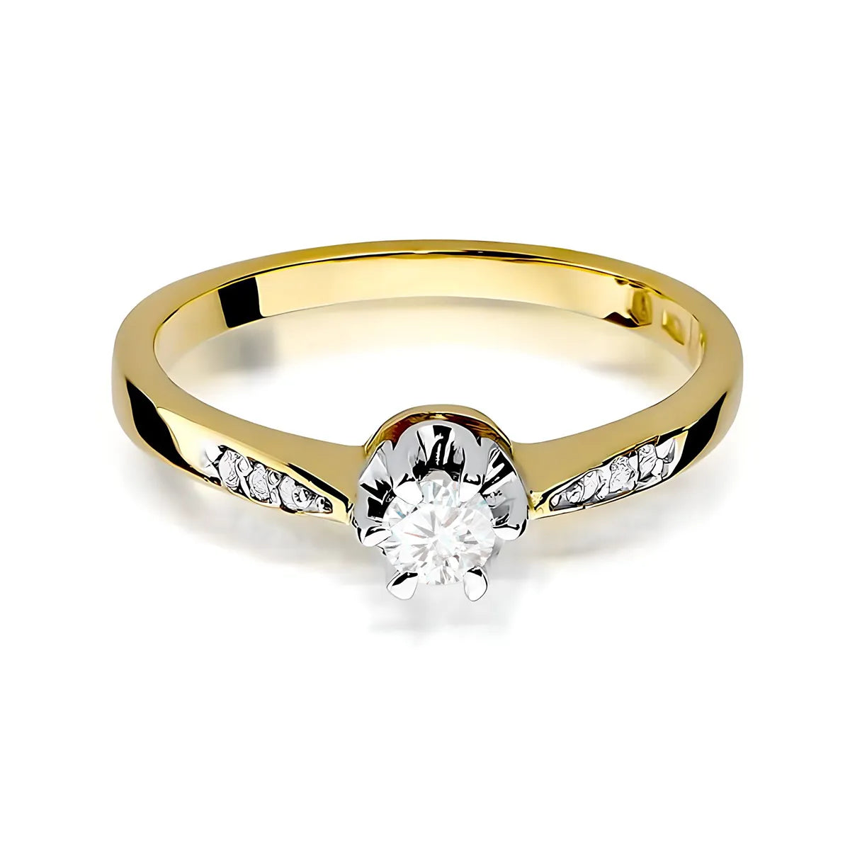 zlatý prsteň s diamantmi 0,23 ct a 0,052 ct w0291-diw-02