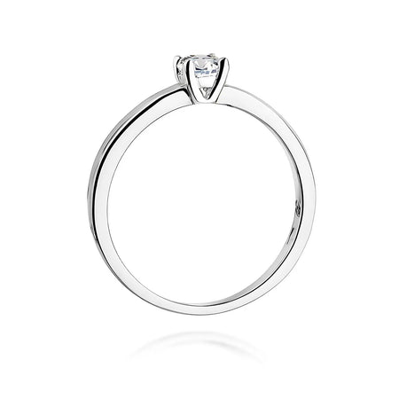 Zásnubný prsteň s diamantmi Lab-grown v 585 bielom zlate
