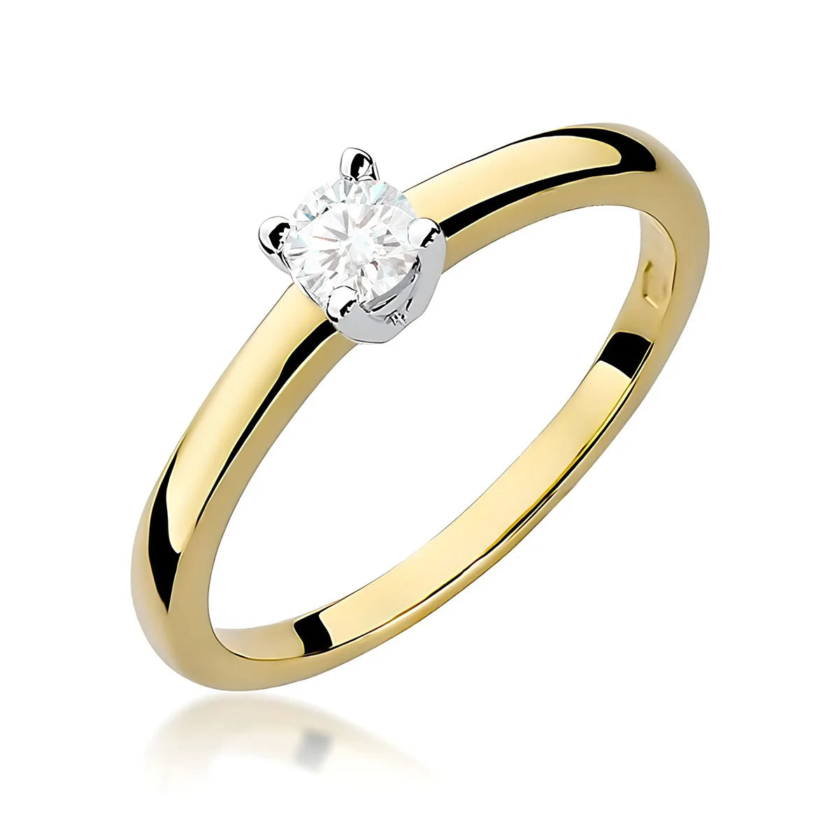 zlatý prsteň s 0,25 ct laboratórnym diamantom w0292-ldw-03