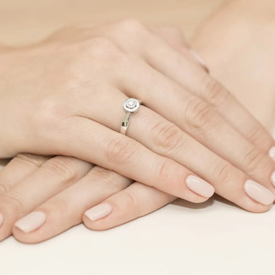 zlatý prsteň s diamantom 0,20 ct w0294-diw-03