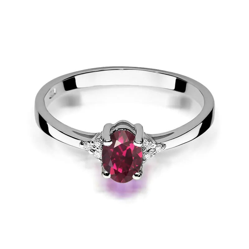 zlatý prsteň s 0,50 ct rodolitom a 0,052 ct diamantmi w0301-rhr-01