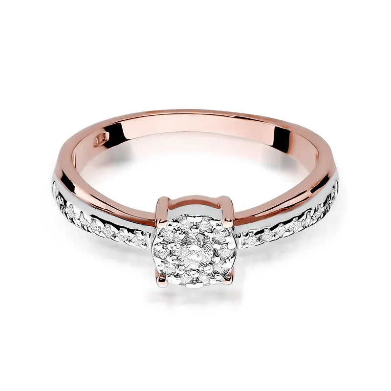 zlatý prsteň s diamantmi 0,08 ct a 0,178 ct w0302-diw-01