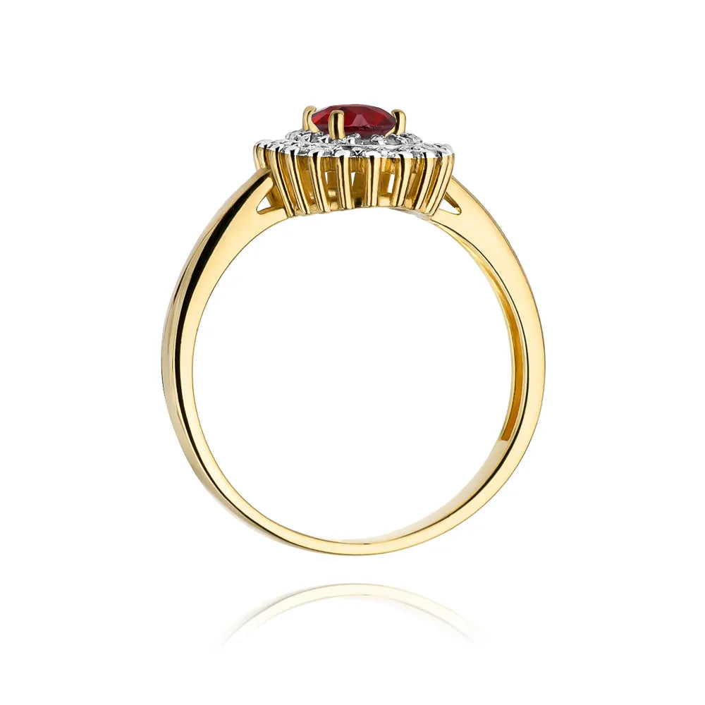 zlatý prsteň s 0,60 ct rubínom a 0,195 ct diamantmi w0303-rur-01
