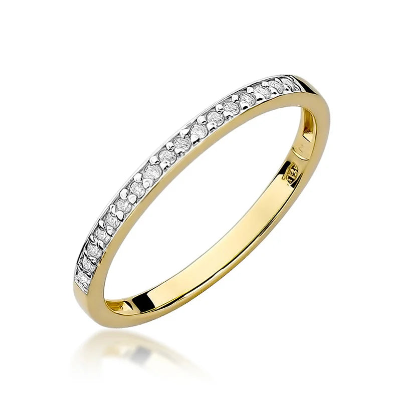 zlatý prsteň s 0,085 ct laboratórnymi diamantmi w0306-ldw-01