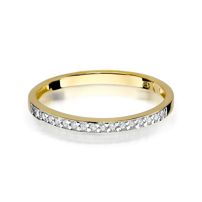 zlatý prsteň s 0,085 ct laboratórnymi diamantmi w0306-ldw-01