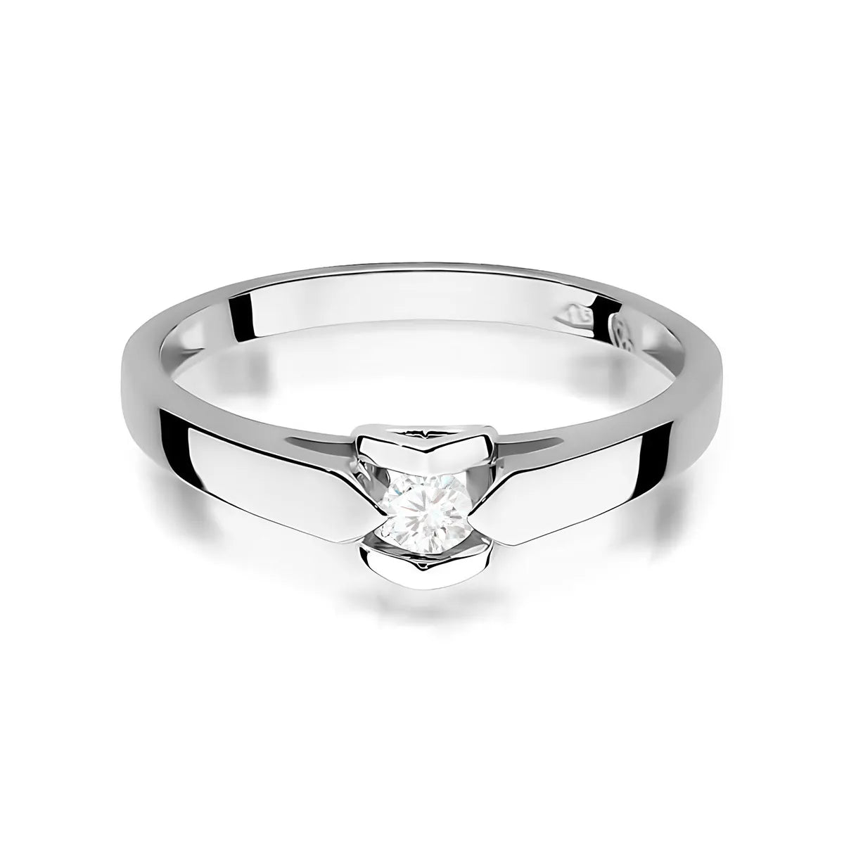 zlatý prsteň s diamantom 0,04 ct w0320-diw-02