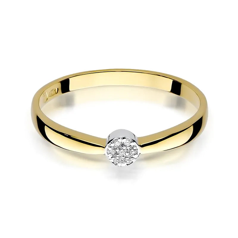 zlatý prsteň s diamantmi 0,035 ct w0322-diw-01
