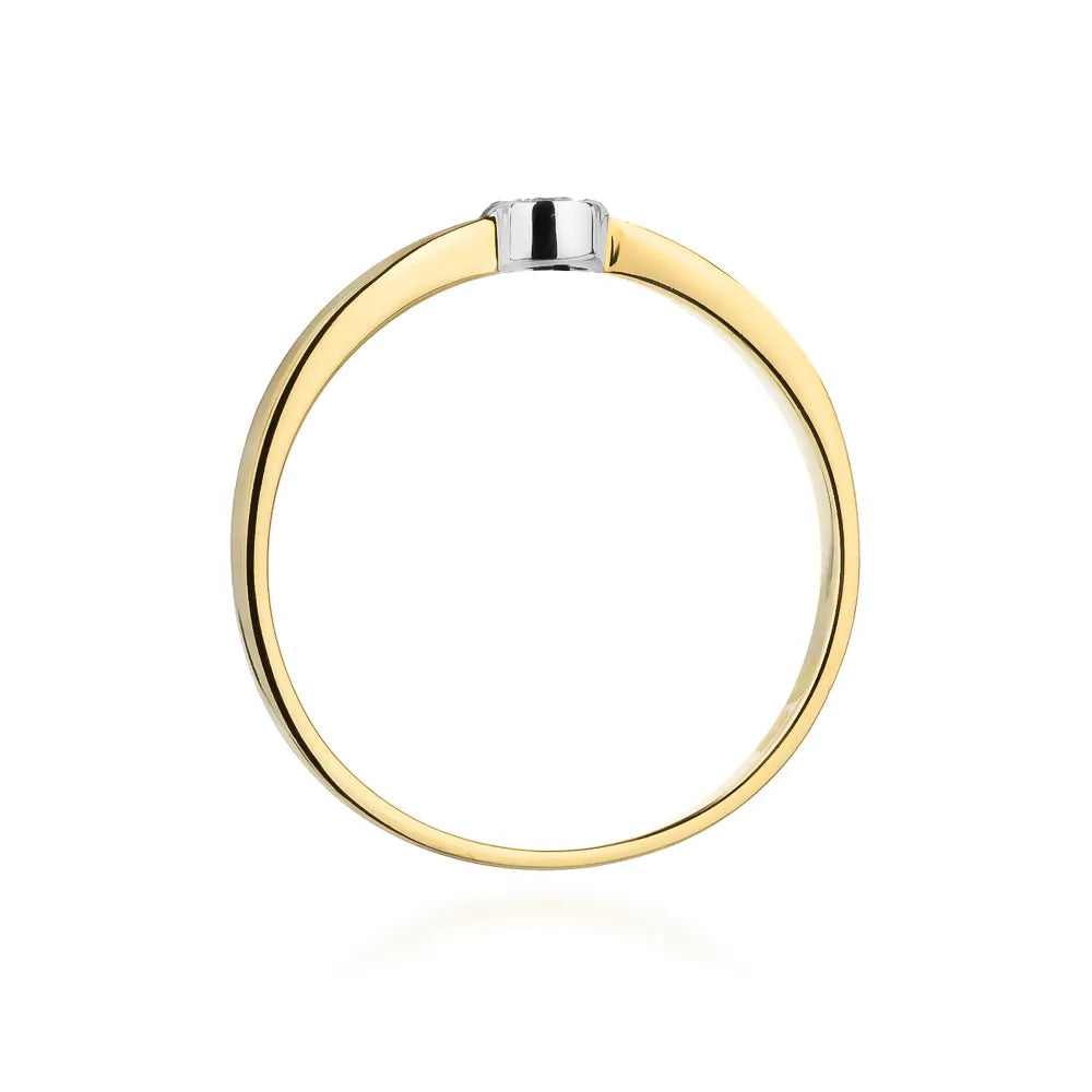 zlatý prsteň s diamantmi 0,035 ct w0322-diw-01