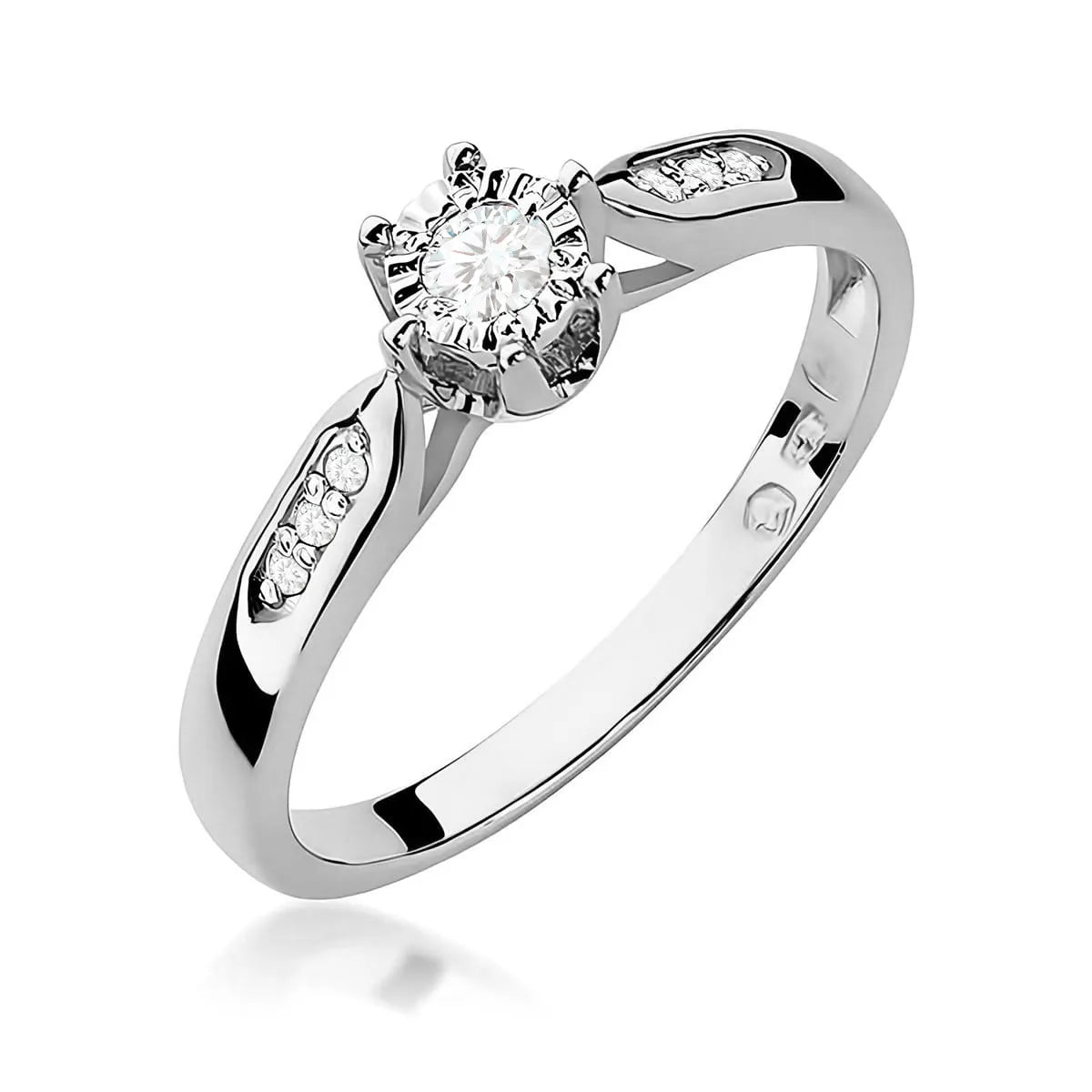 zlatý prsteň s 0,08 ct a 0,052 ct laboratórnymi diamantmi w0328-ldw-01