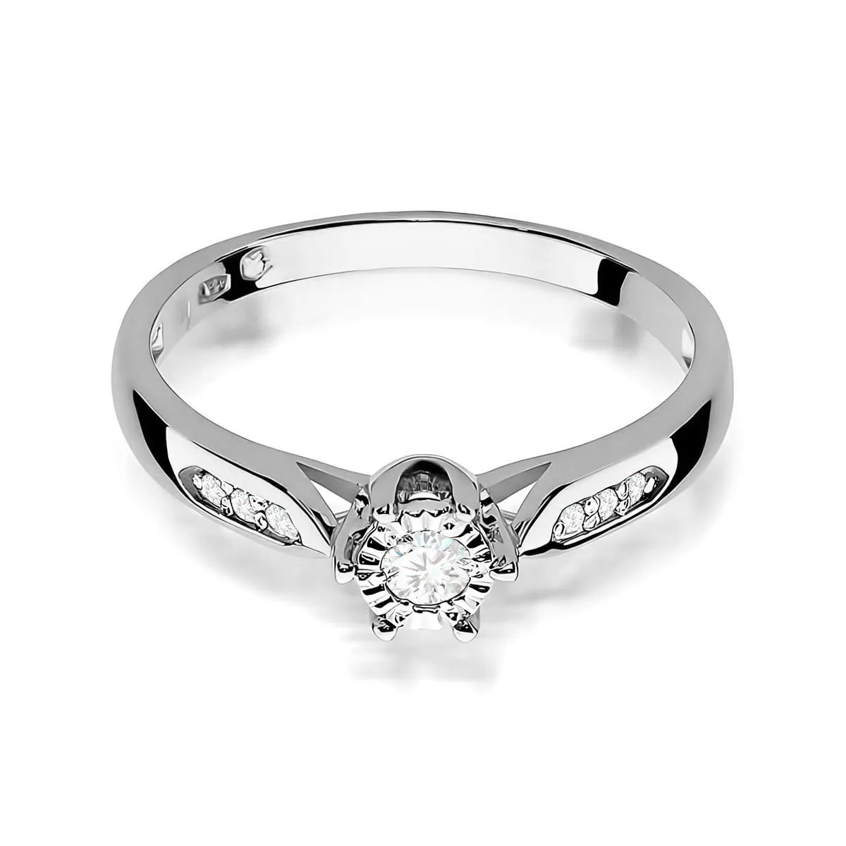 zlatý prsteň s 0,08 ct a 0,052 ct laboratórnymi diamantmi w0328-ldw-01
