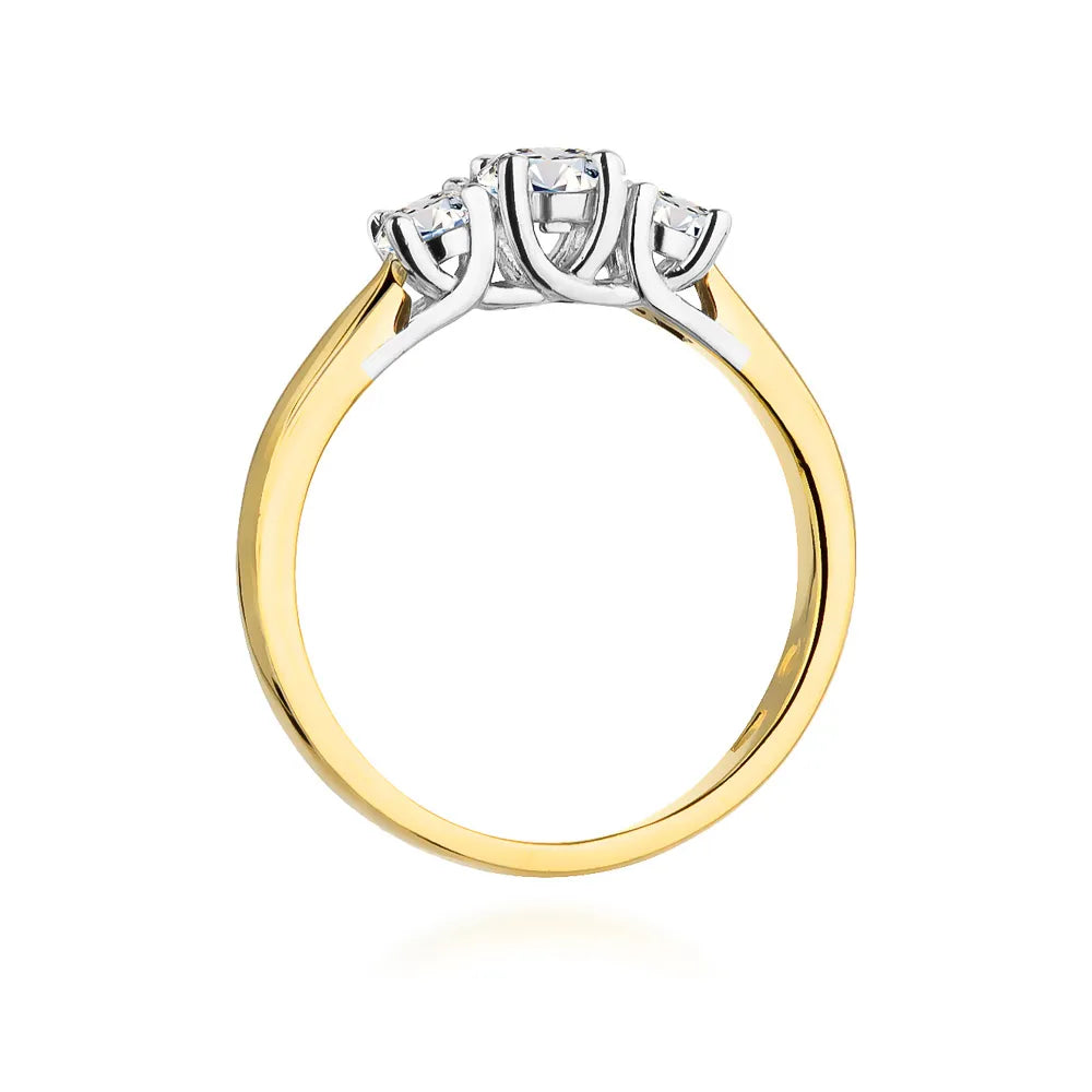 zlatý prsteň s diamantmi 0,25 ct a 0,24 ct w0344-diw-01