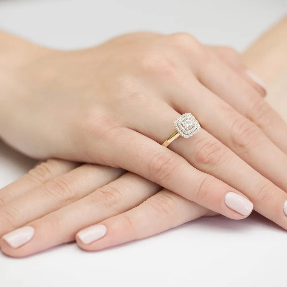 zlatý prsteň s diamantmi 0,30 ct a 0,20 ct w0345-diw-01