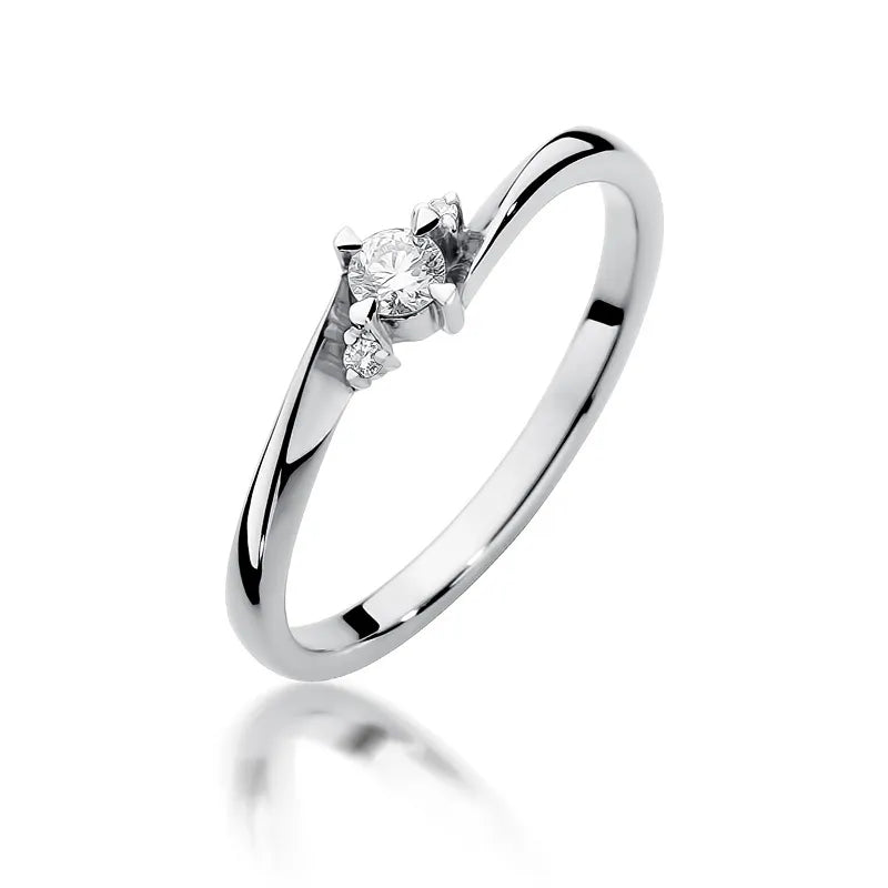 zlatý prsteň s diamantmi 0,10 ct a 0,017 ct w0346-diw-01