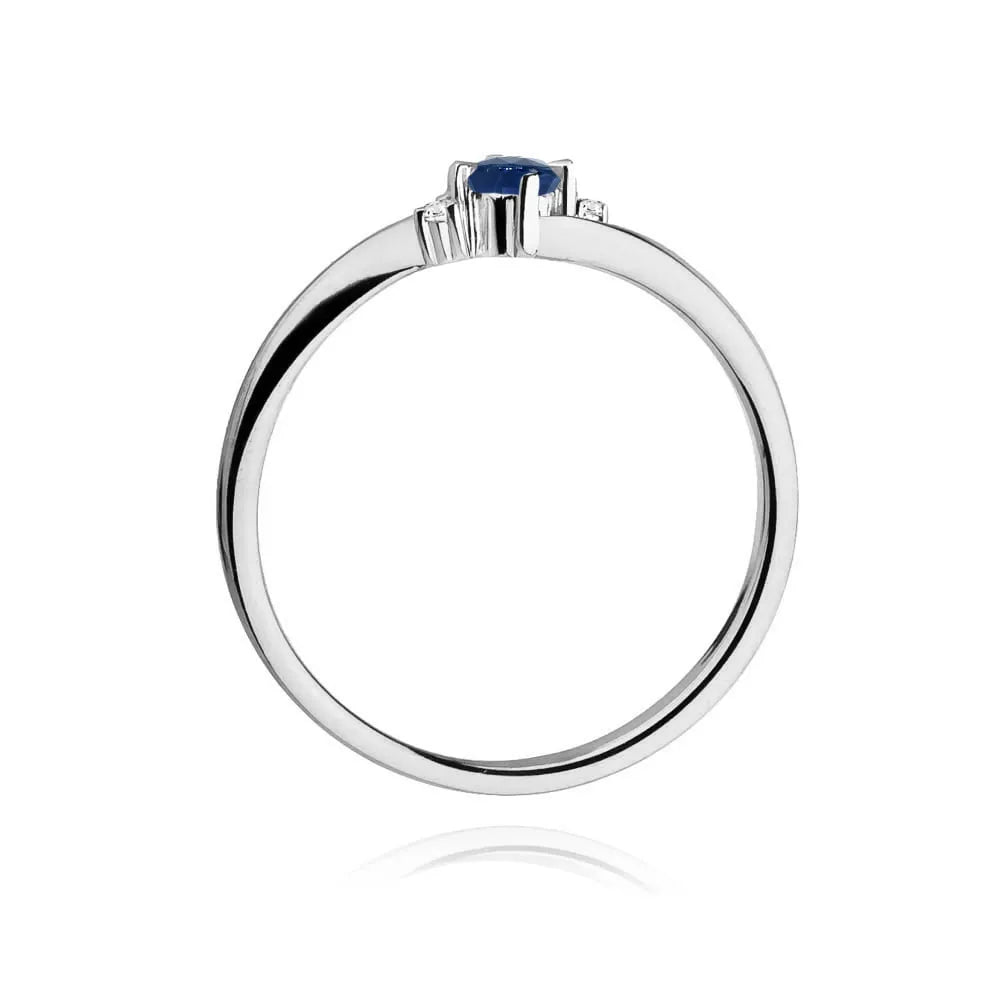 zlatý prsteň s 0,15 ct zafírom a 0,017 ct diamantmi w0346-sab-01