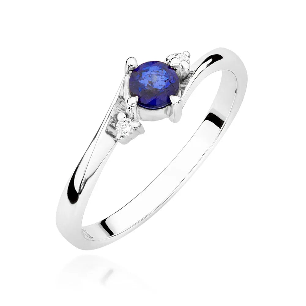 zlatý prsteň so zafírom 0,30 ct a diamantmi 0,029 ct w0346-sab-02