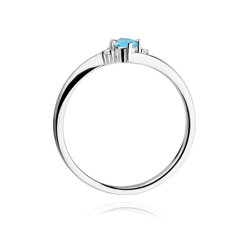 zlatý prsteň s 0,15 ct topásom a 0,017 ct diamantmi w0346-tob-01