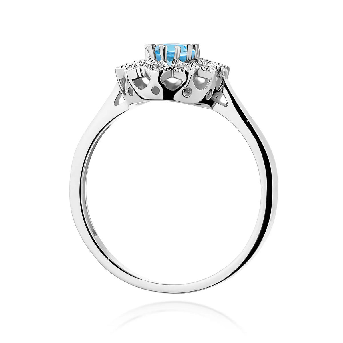 zlatý prsteň s topásom 0,50 ct a diamantmi 0,103 ct w0354-tob-01