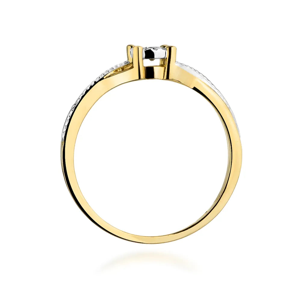 zlatý prsteň s diamantom 0,08 ct w0361-diw-01