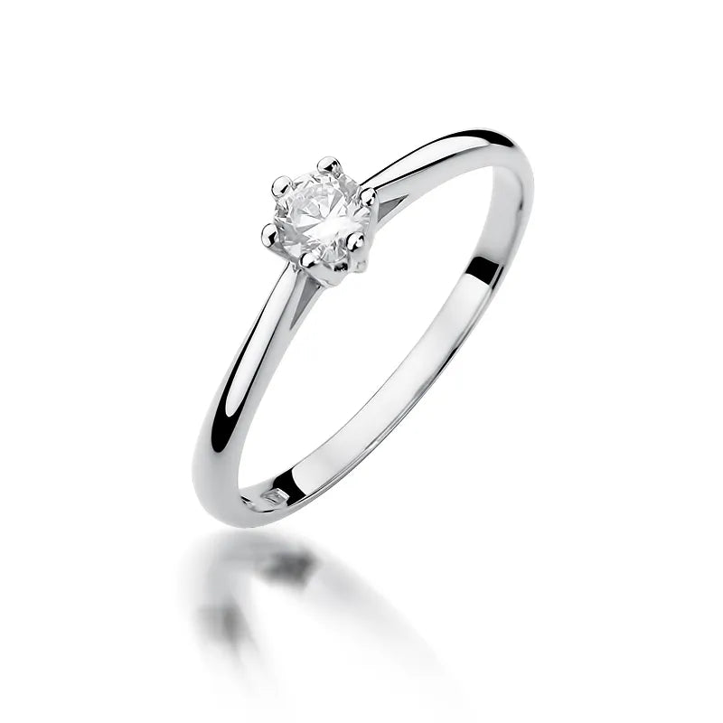 zlatý prsteň s diamantom 0,15 ct w0365-diw-01