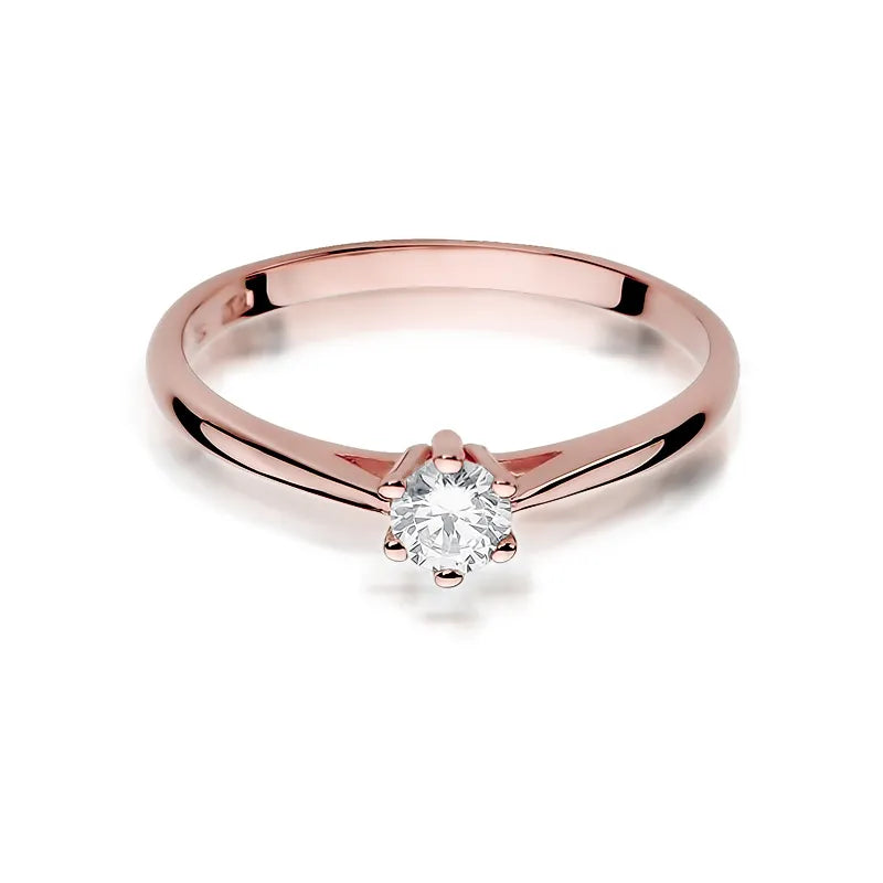 zlatý prsteň s diamantom 0,15 ct w0365-diw-01