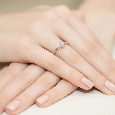 zlatý prsteň s diamantom 0,15 ct w0365-diw-01