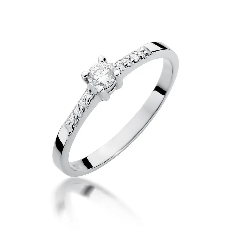 zlatý prsteň s diamantmi 0,15 ct a 0,069 ct w0382-diw-01
