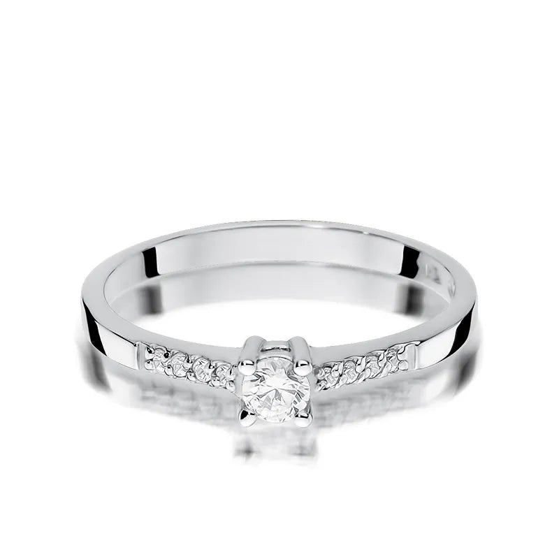 zlatý prsteň s diamantmi 0,15 ct a 0,069 ct w0382-diw-01