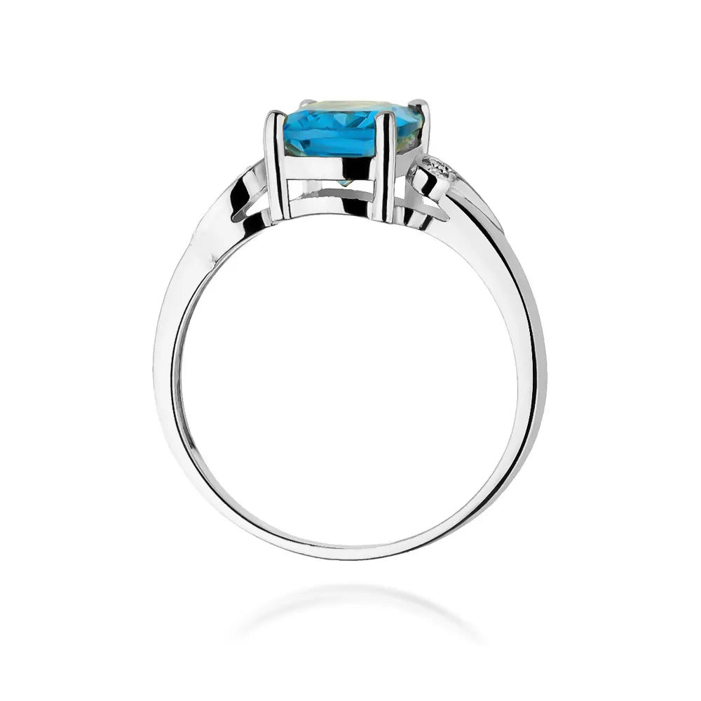 zlatý prsteň s 2,40 ct topásom a 0,01 ct diamantmi w0400-tob-01