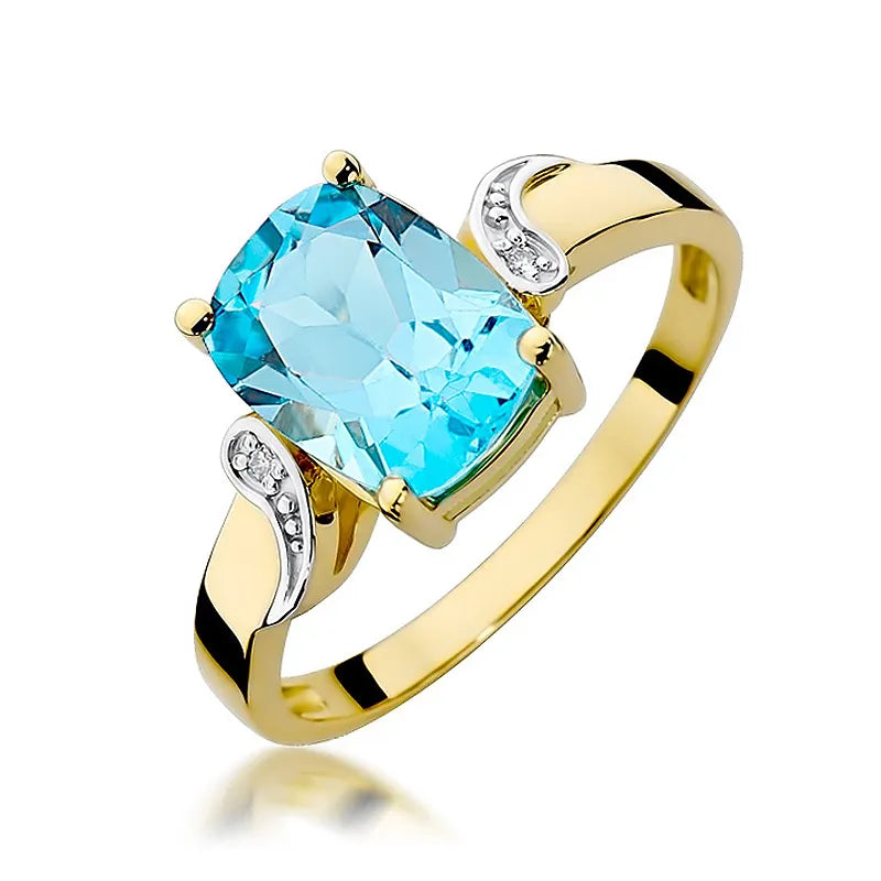 zlatý prsteň s 2,40 ct topásom a 0,01 ct diamantmi w0400-tob-01