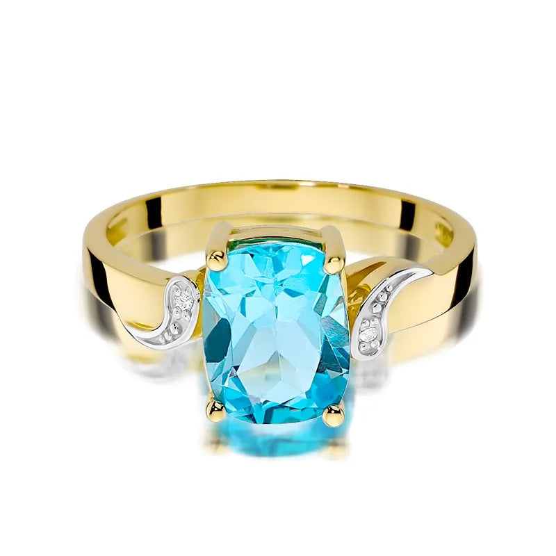 zlatý prsteň s 2,40 ct topásom a 0,01 ct diamantmi w0400-tob-01