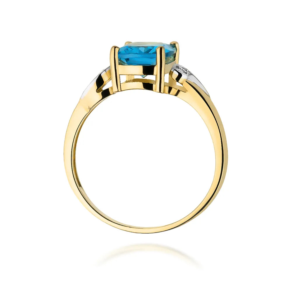 zlatý prsteň s 2,40 ct topásom a 0,01 ct diamantmi w0400-tob-01