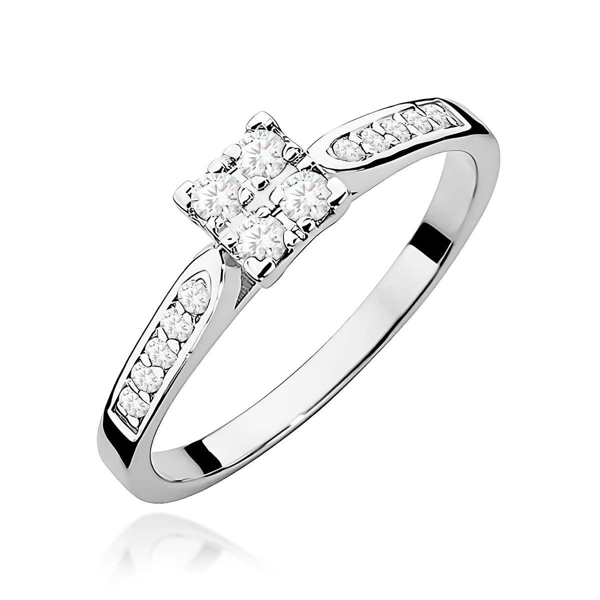 zlatý prsteň s diamantmi 0,166 ct w0402-diw-01