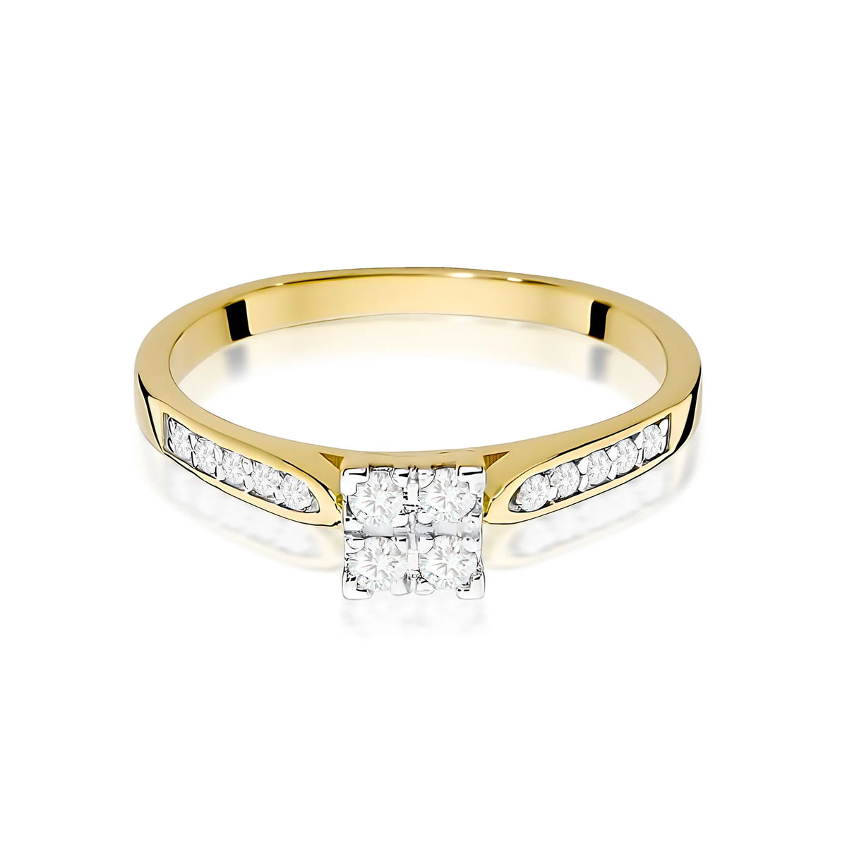 zlatý prsteň s diamantmi 0,166 ct w0402-diw-01