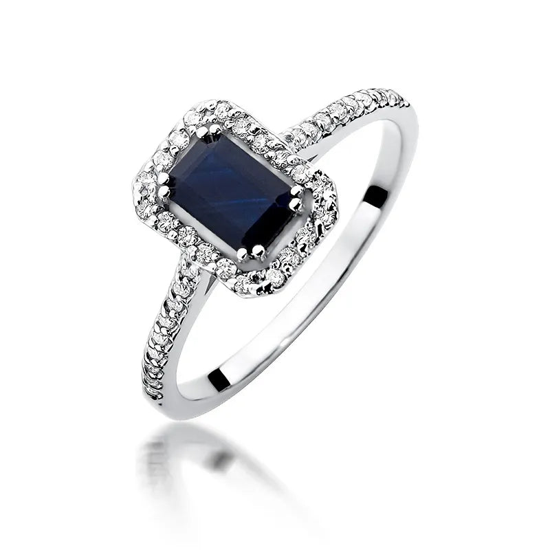 zlatý prsteň so zafírom 0,60 ct a diamantmi 0,19 ct w0403-sab-01