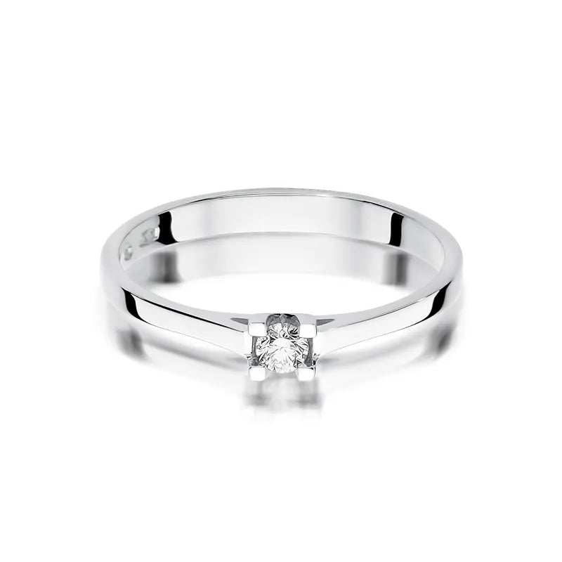 zlatý prsteň s diamantom 0,09 ct w0407-diw-01