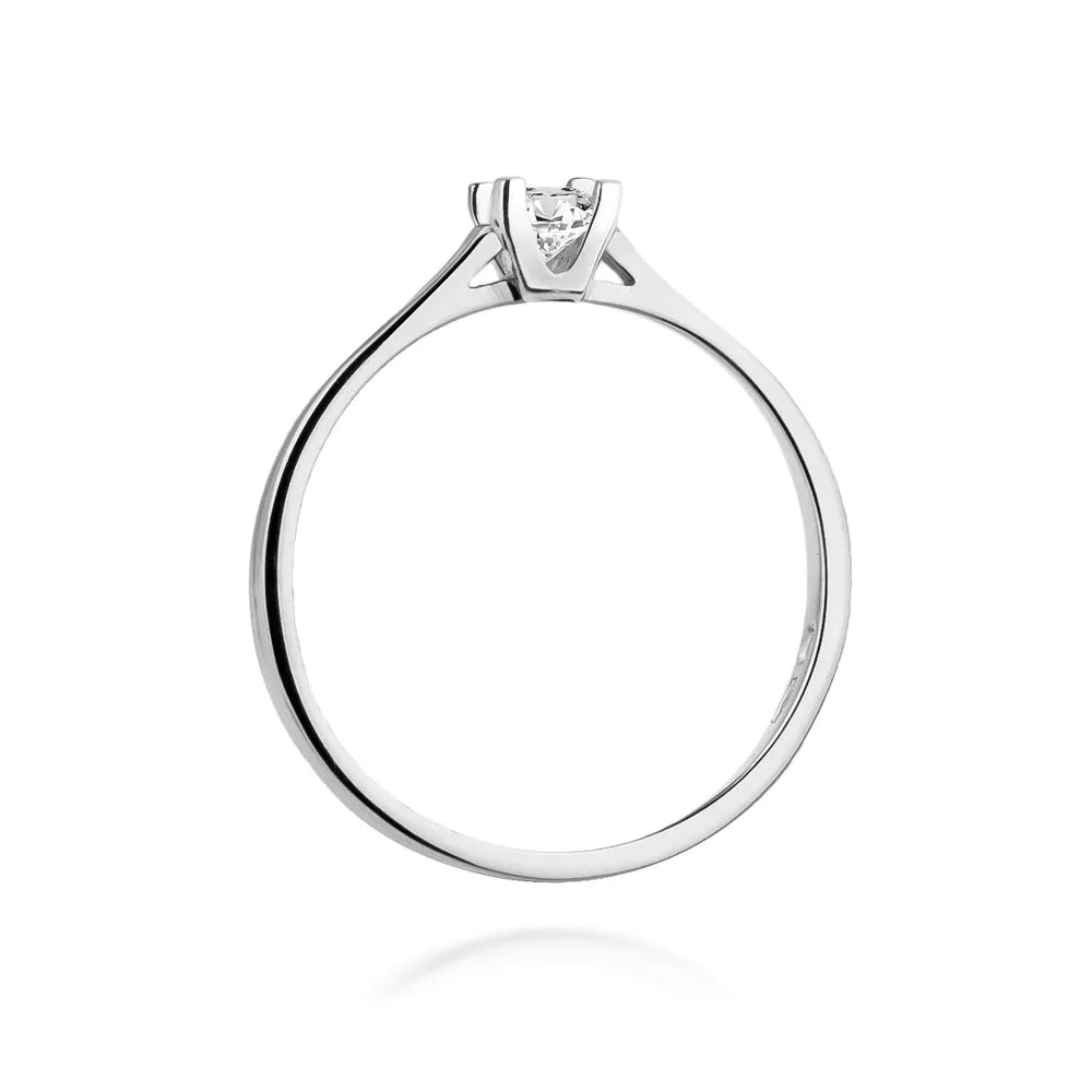 zlatý prsteň s diamantom 0,09 ct w0407-diw-01
