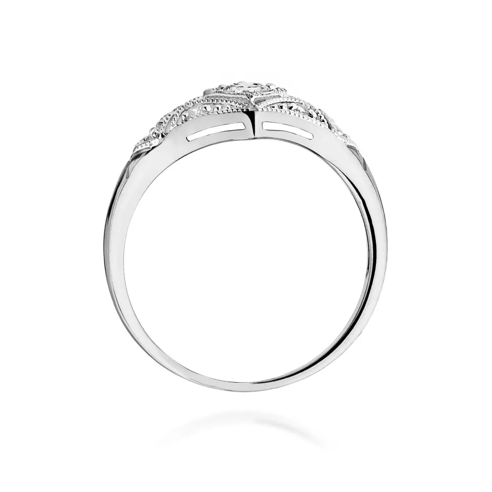 zlatý prsteň s diamantmi 0,10 ct a 0,087 ct w0412-diw-01