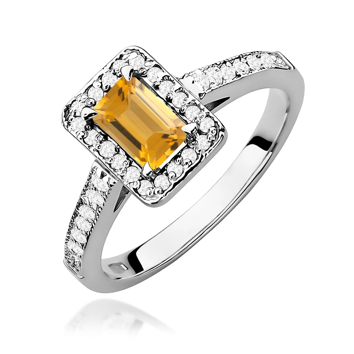 zlatý prsteň s 0,60 ct citrínom a 0,22 ct diamantmi w0422-ciy-01