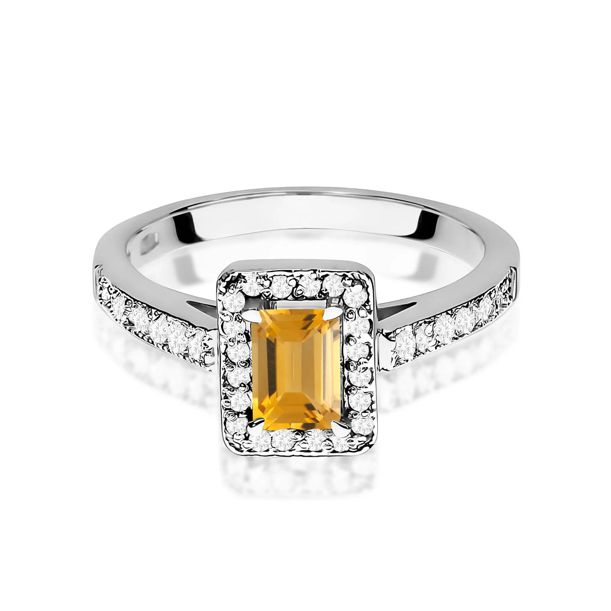 zlatý prsteň s 0,60 ct citrínom a 0,22 ct diamantmi w0422-ciy-01