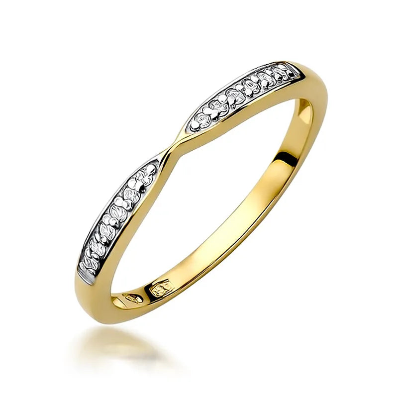 zlatý prsteň s diamantmi 0,096 ct w0425-diw-01