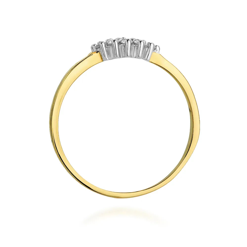 zlatý prsteň s diamantmi 0,116 ct w0427-diw-01