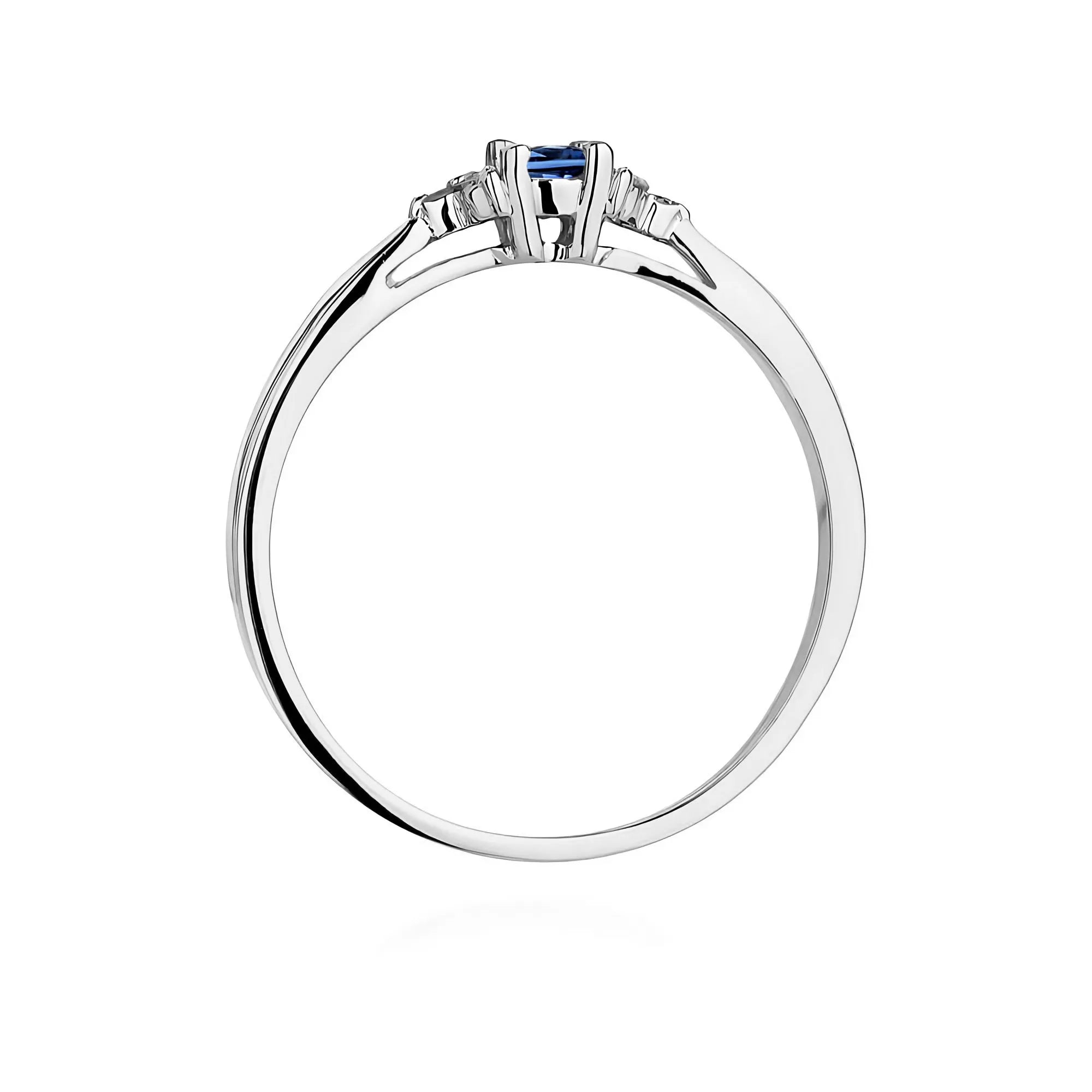 zlatý prsteň s 0,15 ct zafírom a 0,03 ct diamantmi w0428-sab-01
