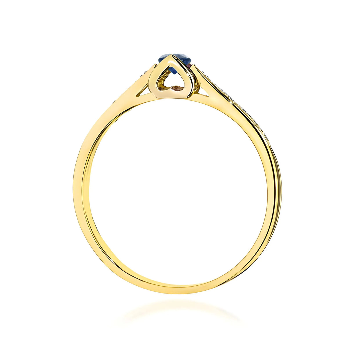 zlatý prsteň s 0,15 ct zafírom a 0,05 ct diamantmi w0435-sab-01